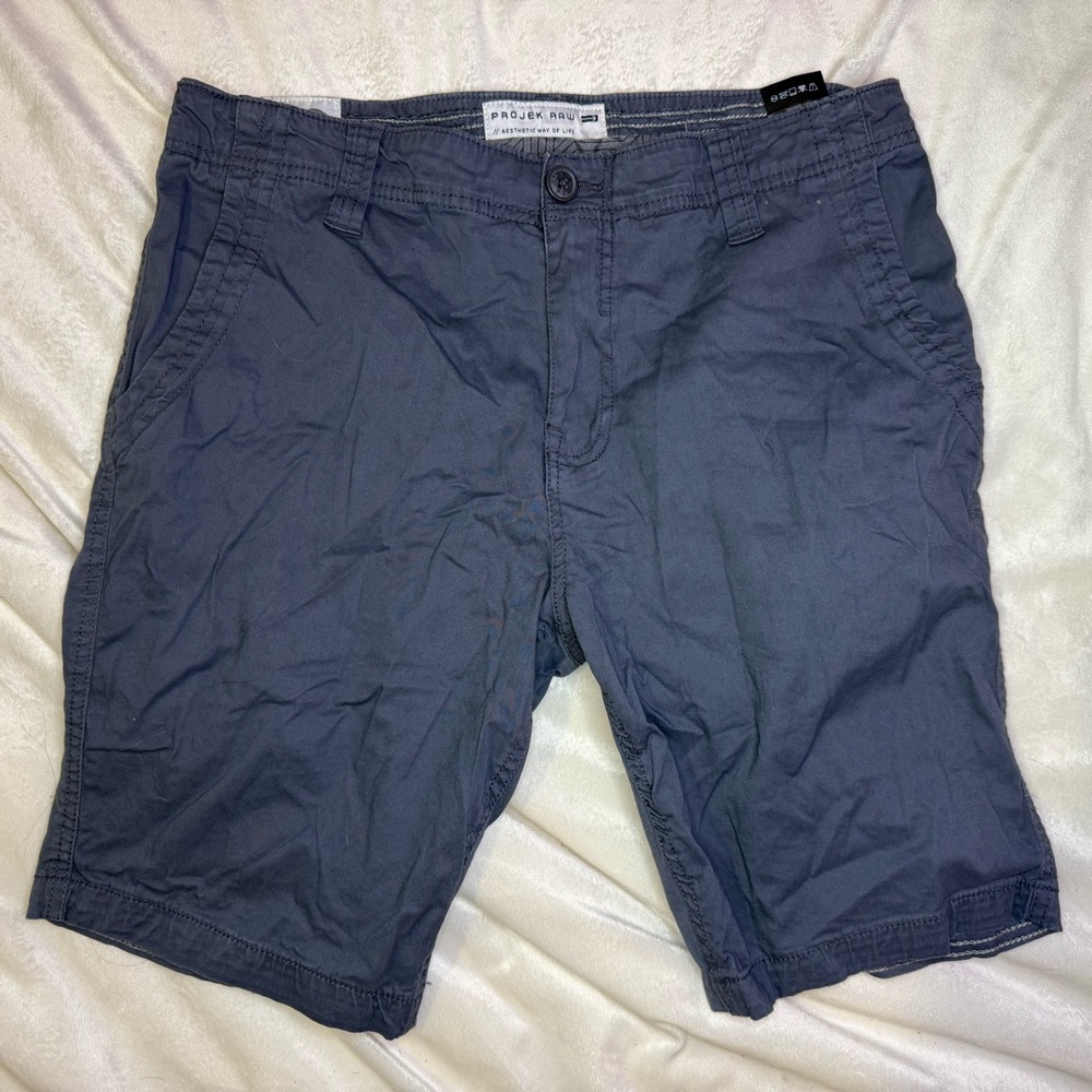 Projek raw men’s darkGray Flat Front Casual Shorts 32” waist 9” inseam no liner